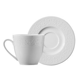Hermia Juego de Tazas de Café ACL12KT00 de 12 Piezas en Blanco